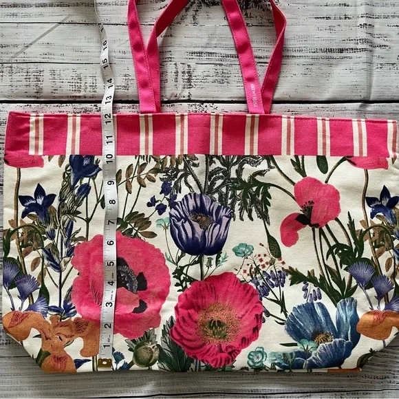 Estee Lauder floral canvas tote bag new - Picture 6 of 6